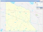 Van Zandt County, TX Wall Map Zip Code Basic Style 2023